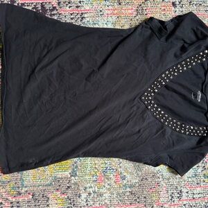Black Studded T-Shirt